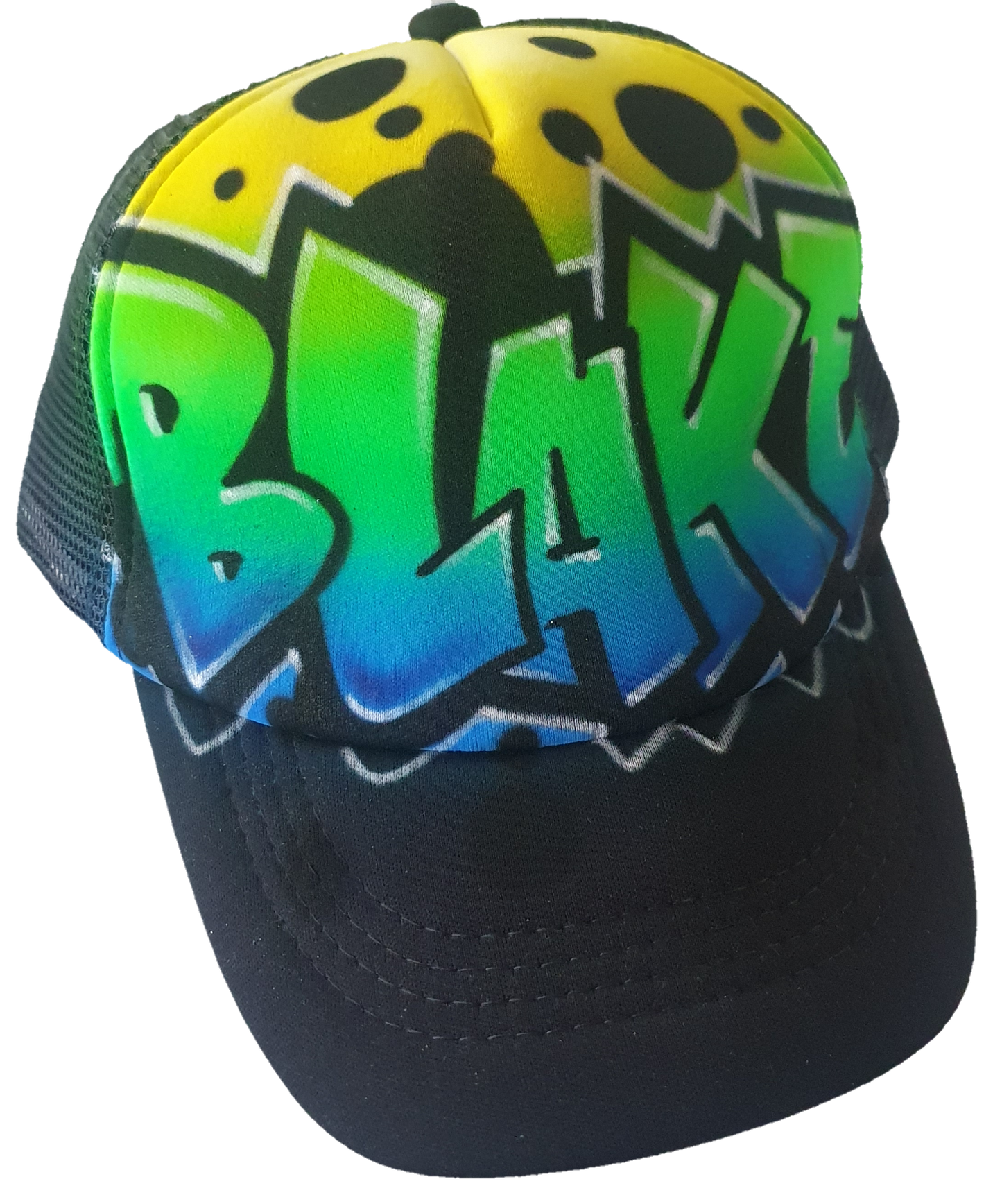 Airbrush Trucker Cap Name Design 022