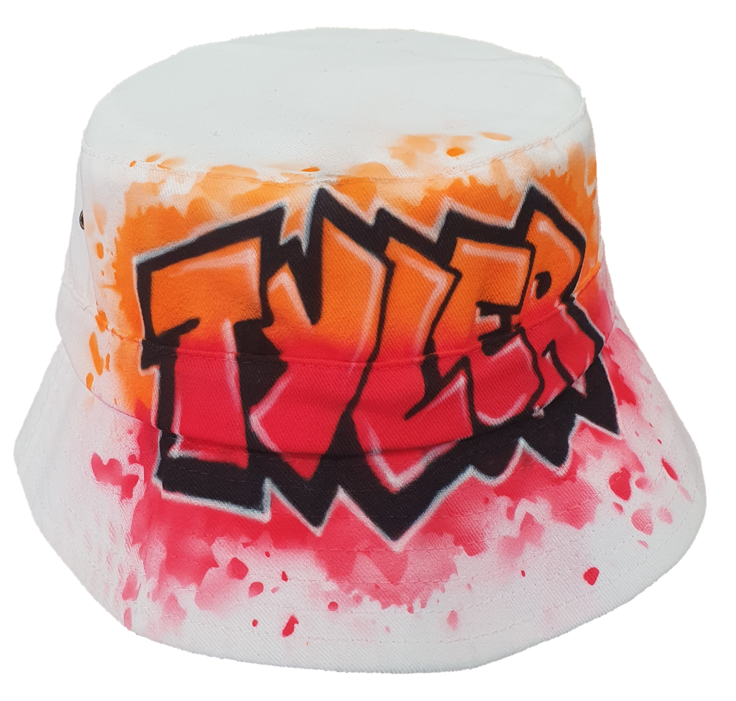 Airbrush Bucket Hat Name Design 021