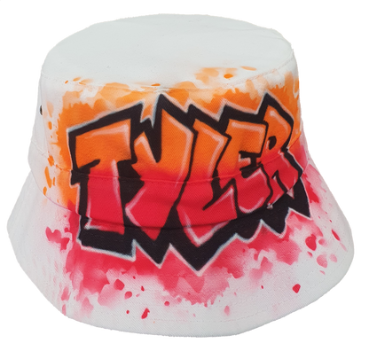 Airbrush Bucket Hat Name Design 021