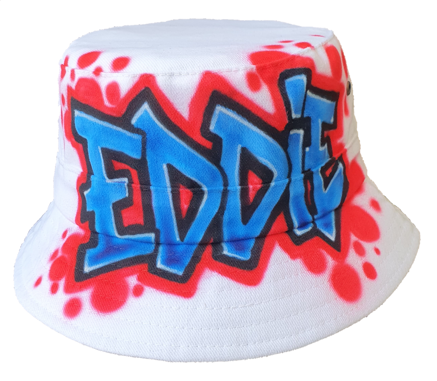 Airbrush Bucket Hat Name Design 017