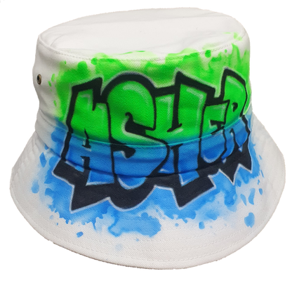 Airbrush Bucket Hat Name Design 021