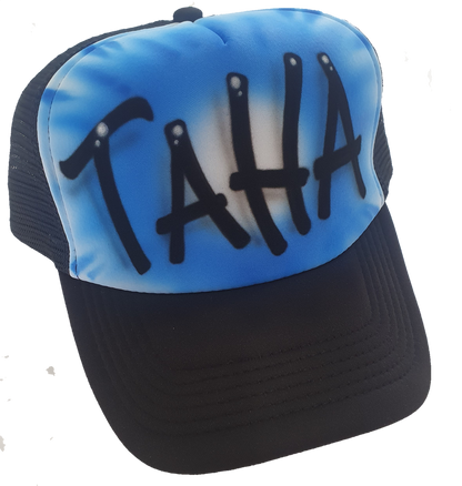 Airbrush Trucker Cap Name Design 004