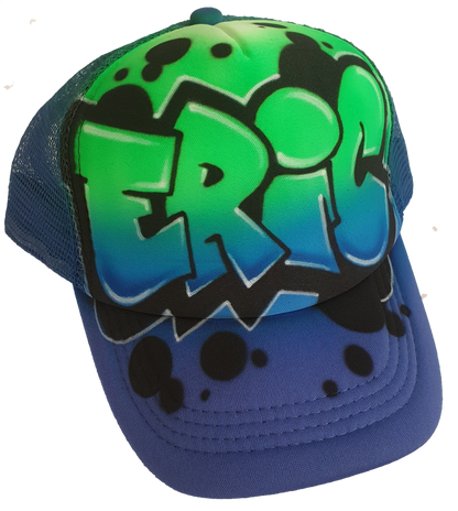 Airbrush Trucker Cap Name Design 022