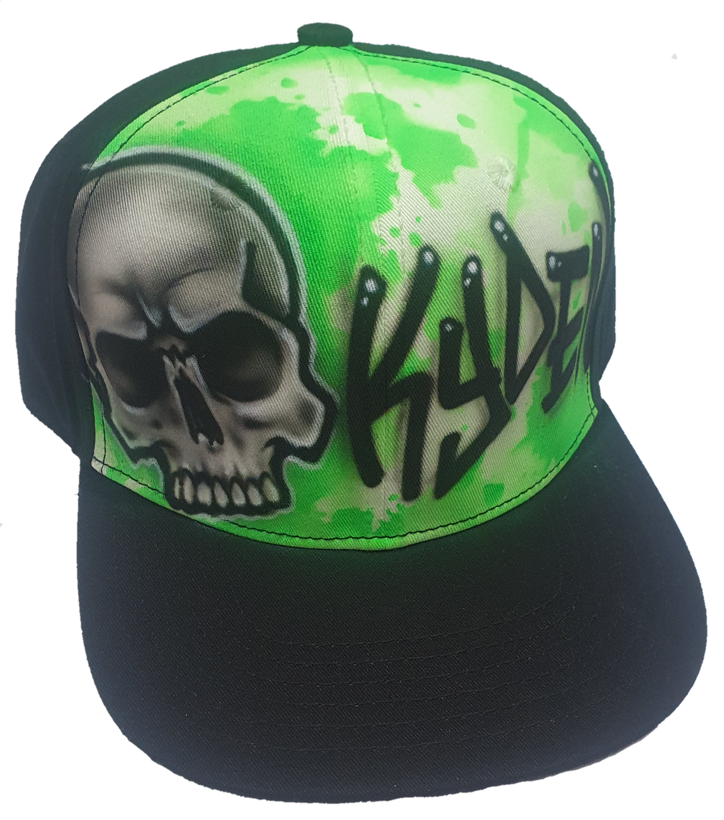 Airbrush Snapback Skull Design 036