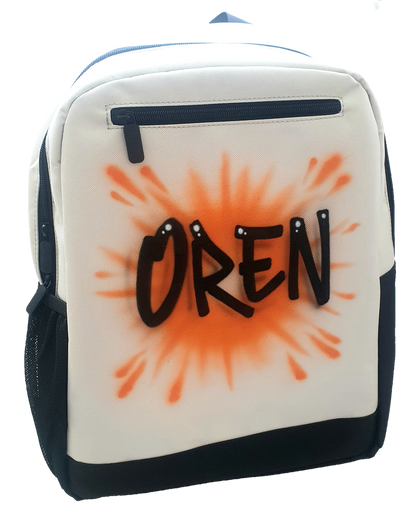 Airbrush Backpack Name Design 004