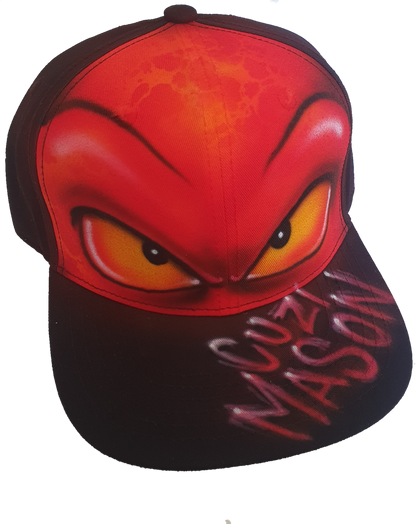 Airbrush Snapback Monster Design 034