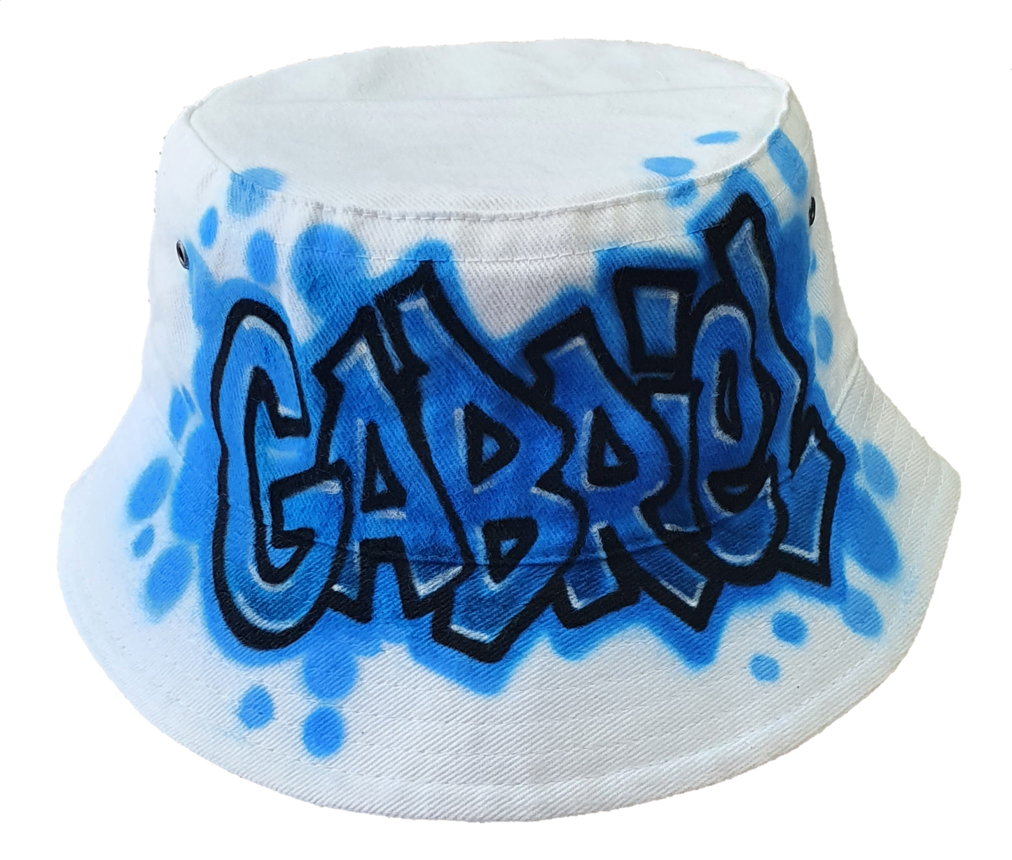 Airbrush Bucket Hat Name Design 017