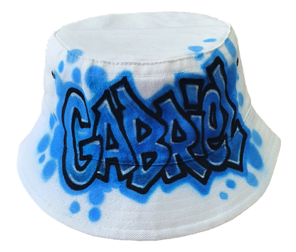 Airbrush Bucket Hat Name Design 017