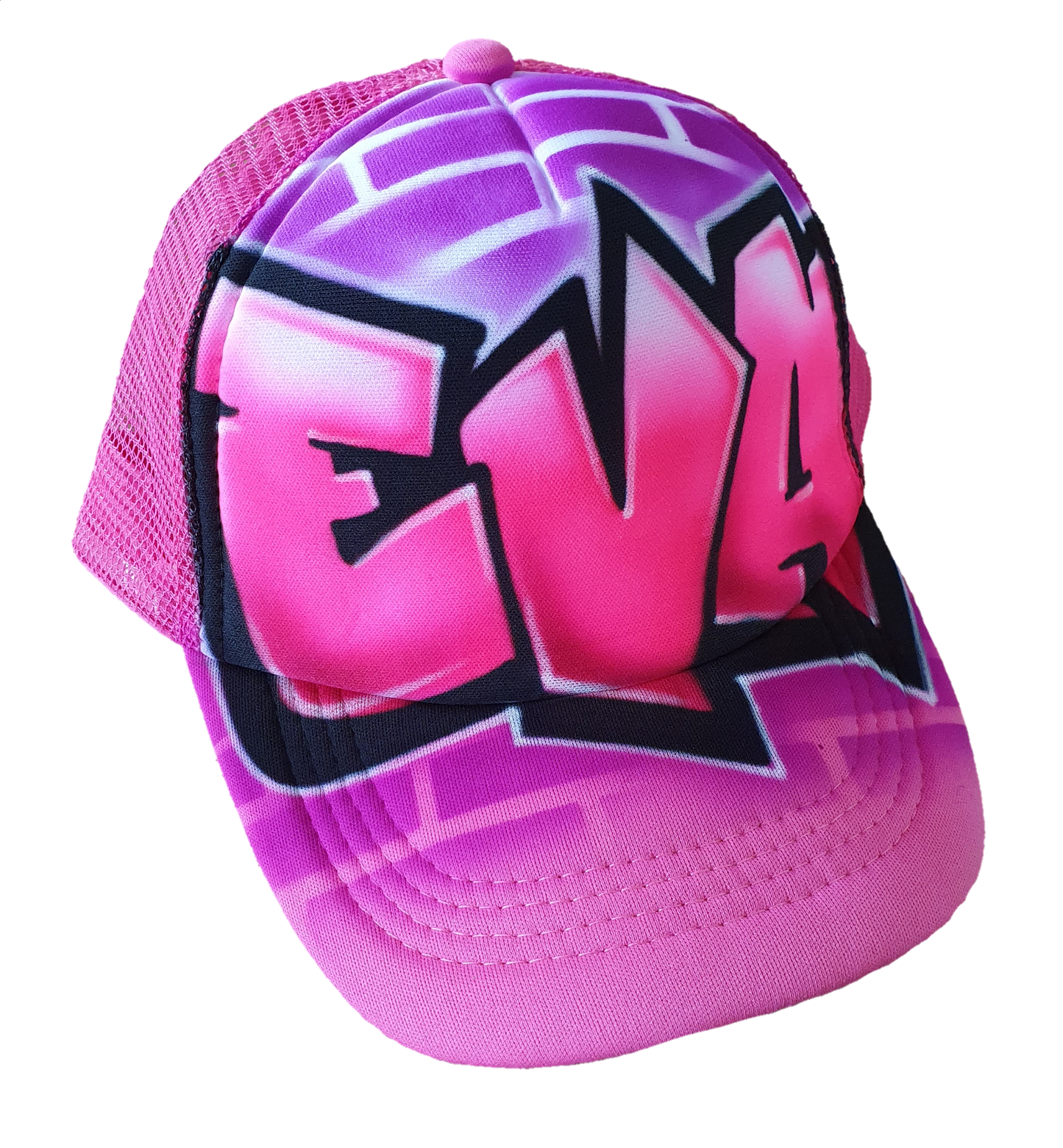 Airbrush Trucker Cap Name Design 024