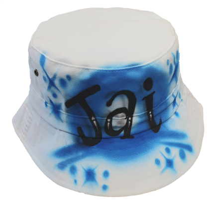 Airbrush Bucket Hat Name Design 008