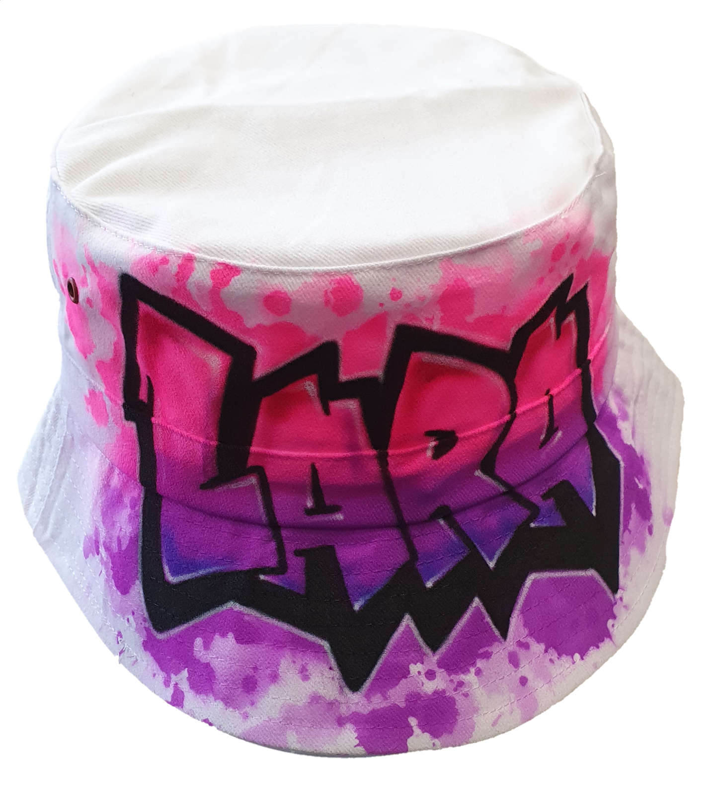 Airbrush Bucket Hat Name Design 021