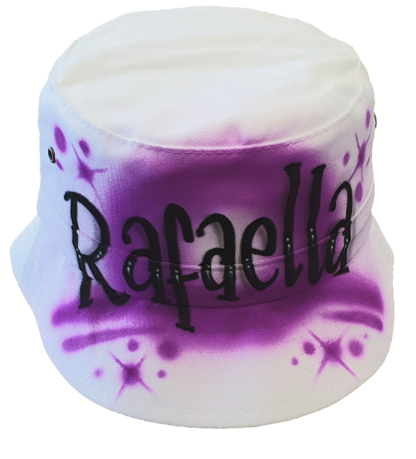 Airbrush Bucket Hat Name Design 008