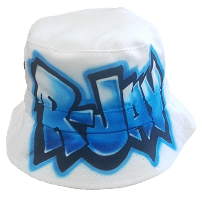 Airbrush Bucket Hat Name Design 020