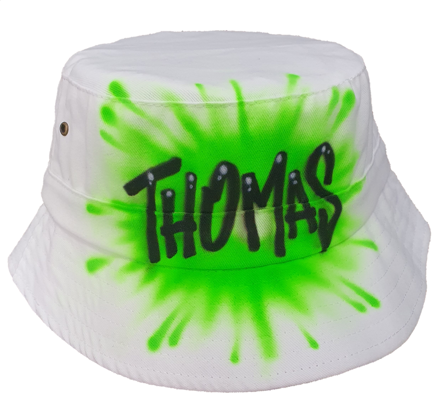 Airbrush Bucket Hat Name Design 004