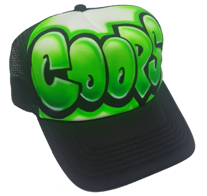 Airbrush Trucker Cap Name Design 020