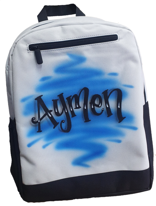 Airbrush Backpack Name Design 001
