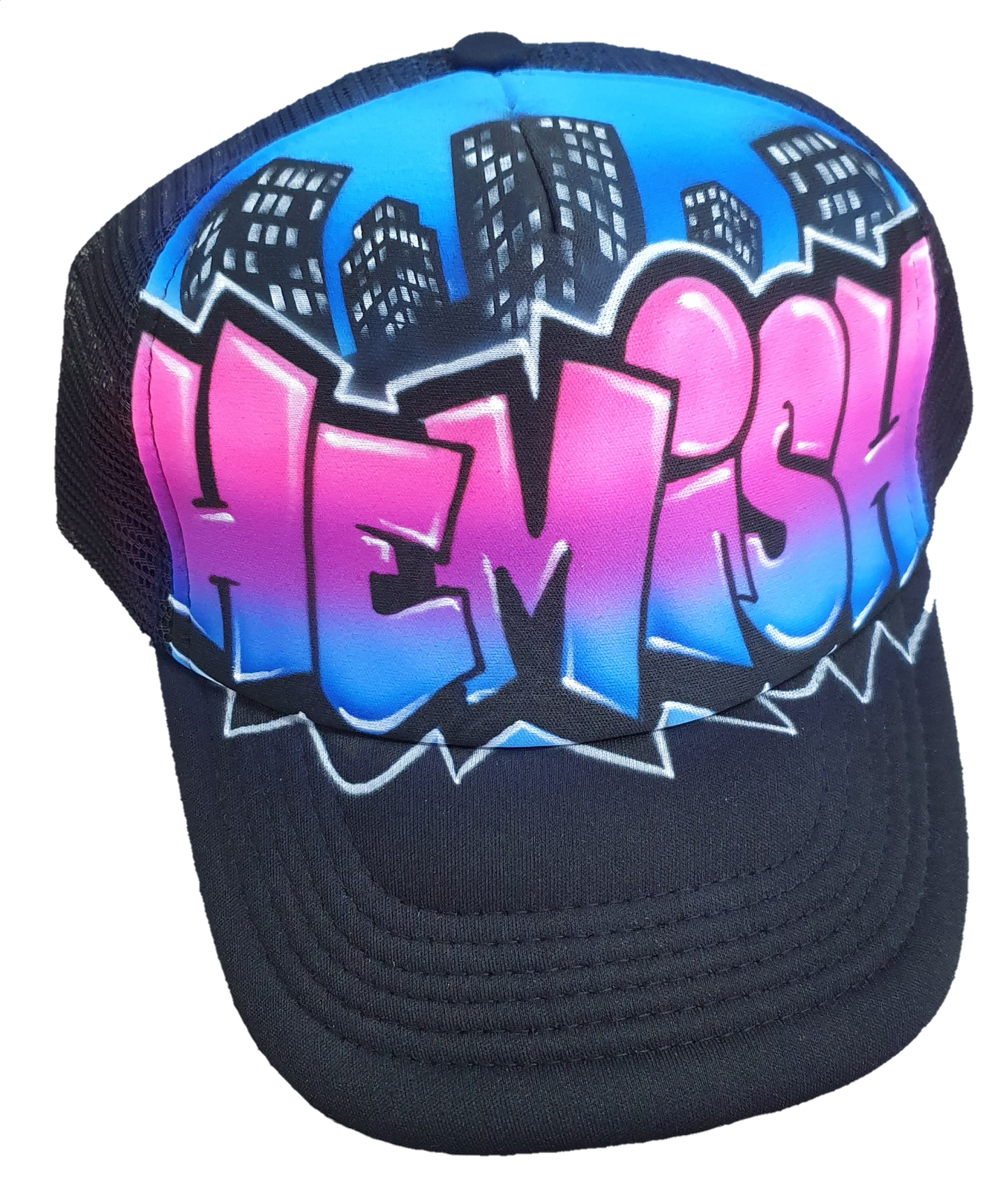 Airbrush Trucker Cap Name Design 023