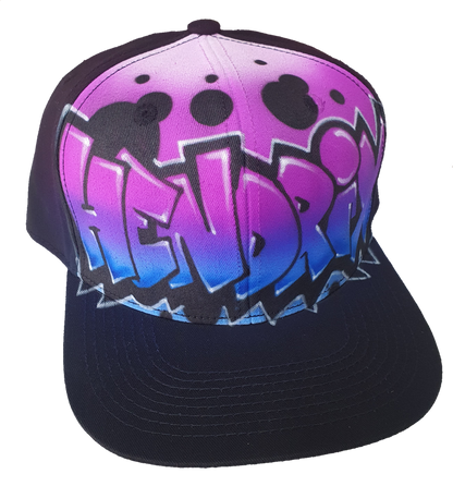 Airbrush Snapback Name Design 022