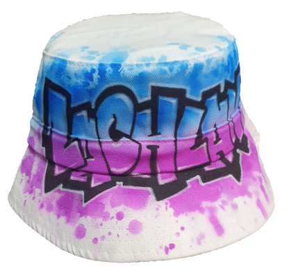 Airbrush Bucket Hat Name Design 021