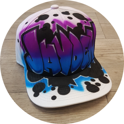 Airbrush Snapback Name Design 022