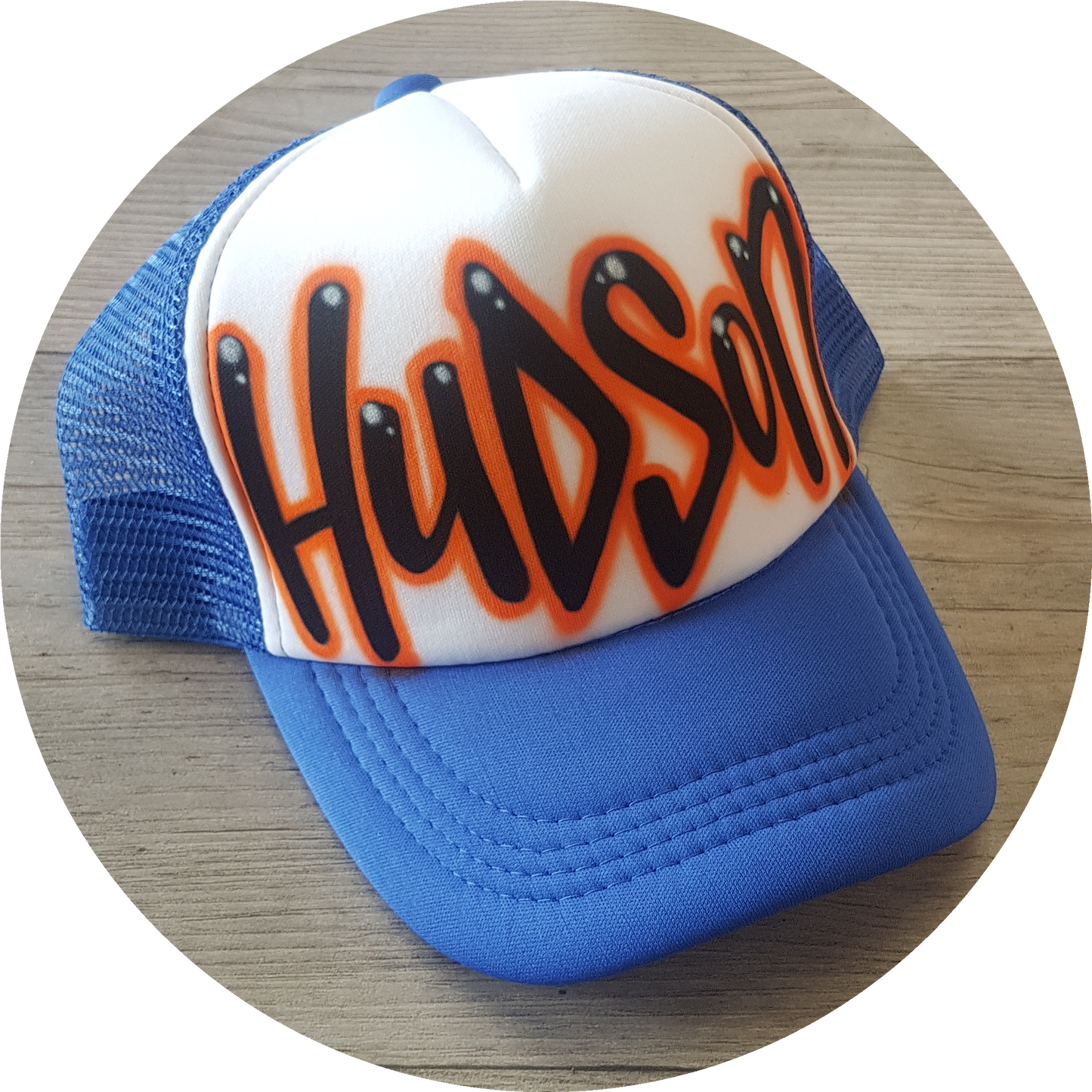 Airbrush Trucker Cap Name Design 007