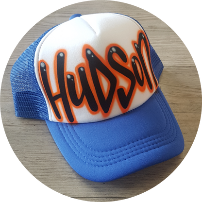 Airbrush Trucker Cap Name Design 007