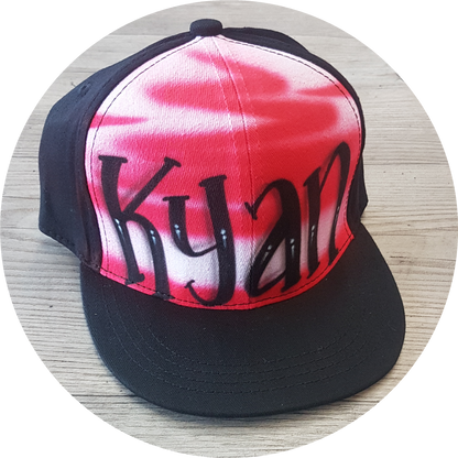 Airbrush Snapback Name Design 001