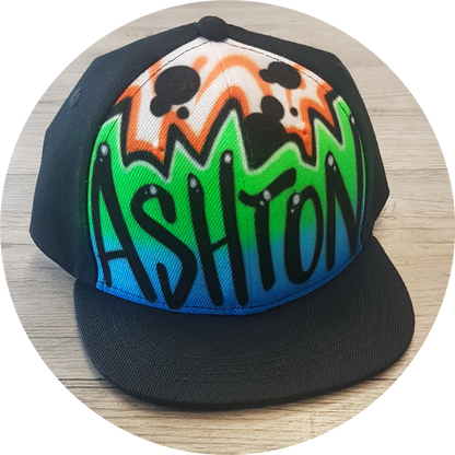 Airbrush Snapback Name Design 011