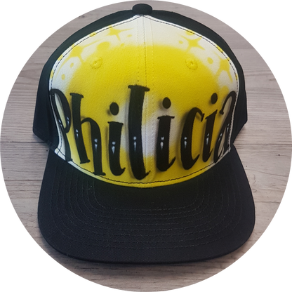 Airbrush Snapback Name Design 008