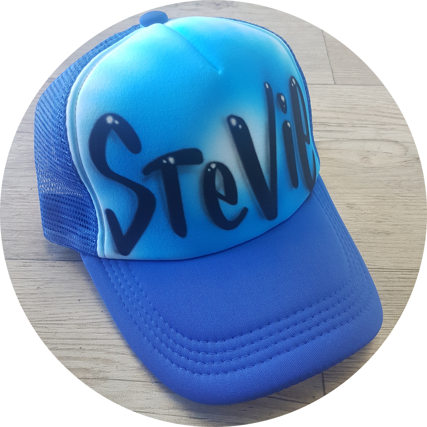 Airbrush Trucker Cap Name Design 004