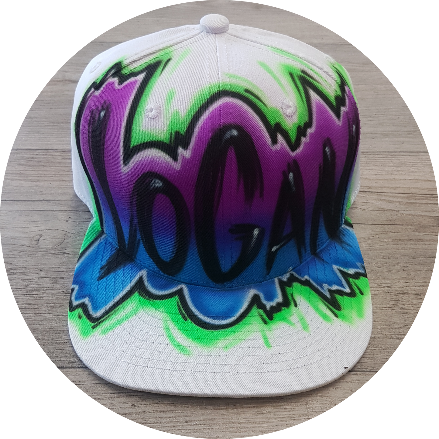 Airbrush Snapback Name Design 010