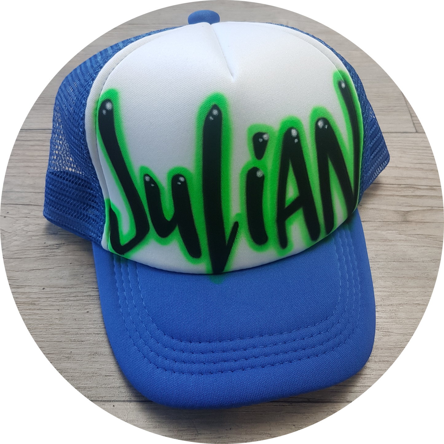 Airbrush Trucker Cap Name Design 007