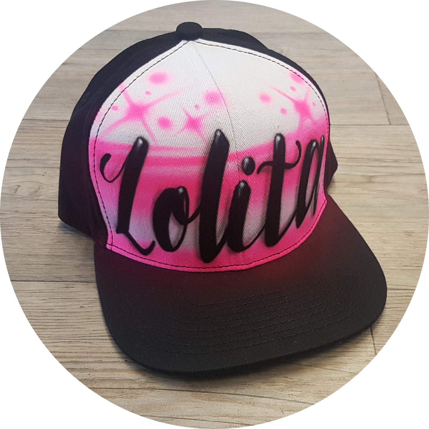 Airbrush Snapback Name Design 006