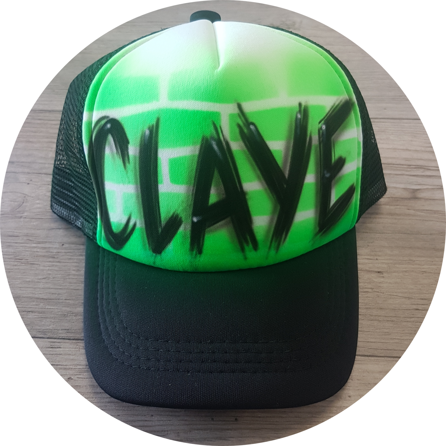 Airbrush Trucker Cap Name Design 015