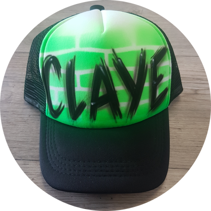 Airbrush Trucker Cap Name Design 015