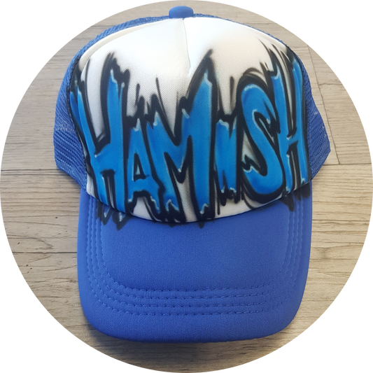 Airbrush Trucker Cap Name Design 019