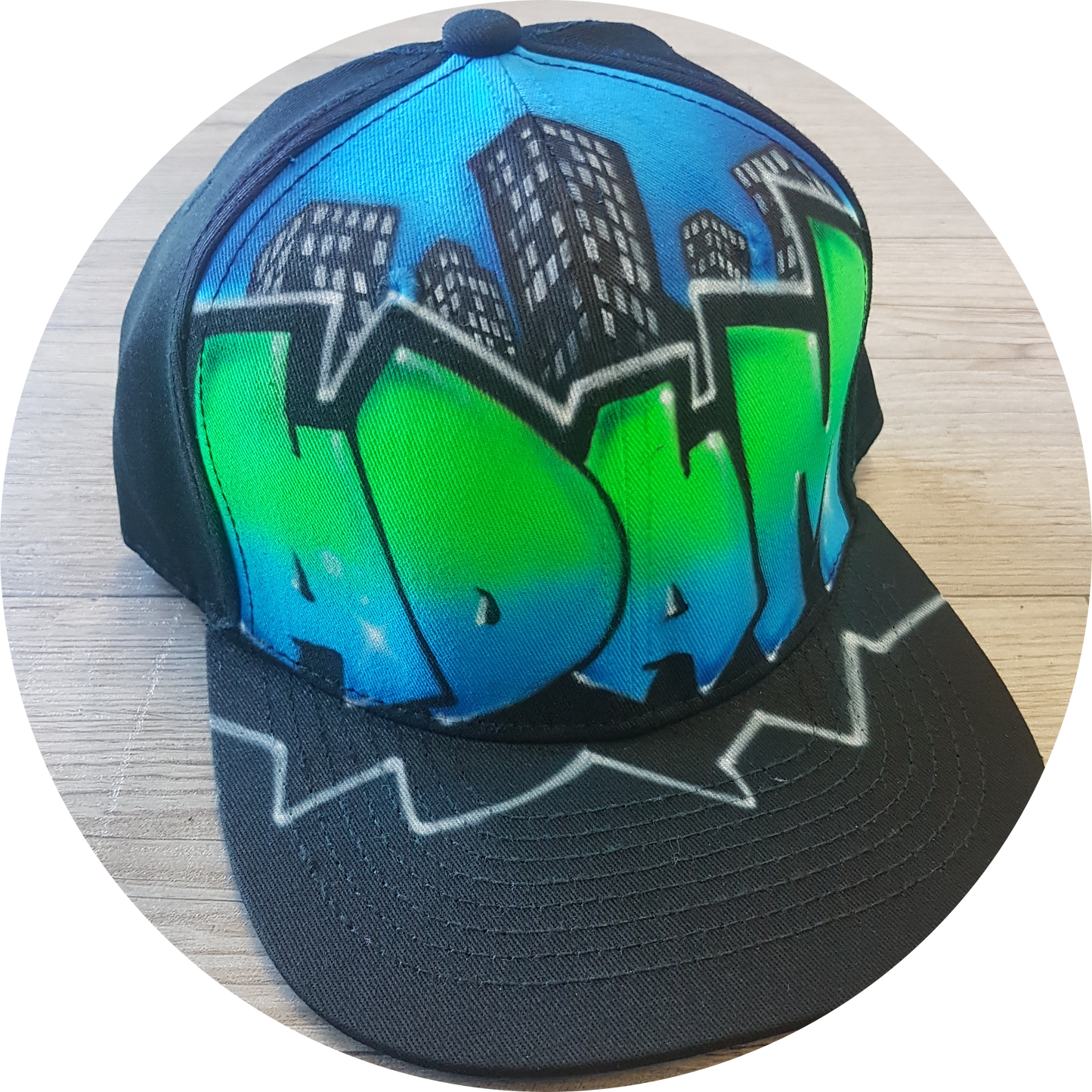 Airbrush Snapback Name Design 023