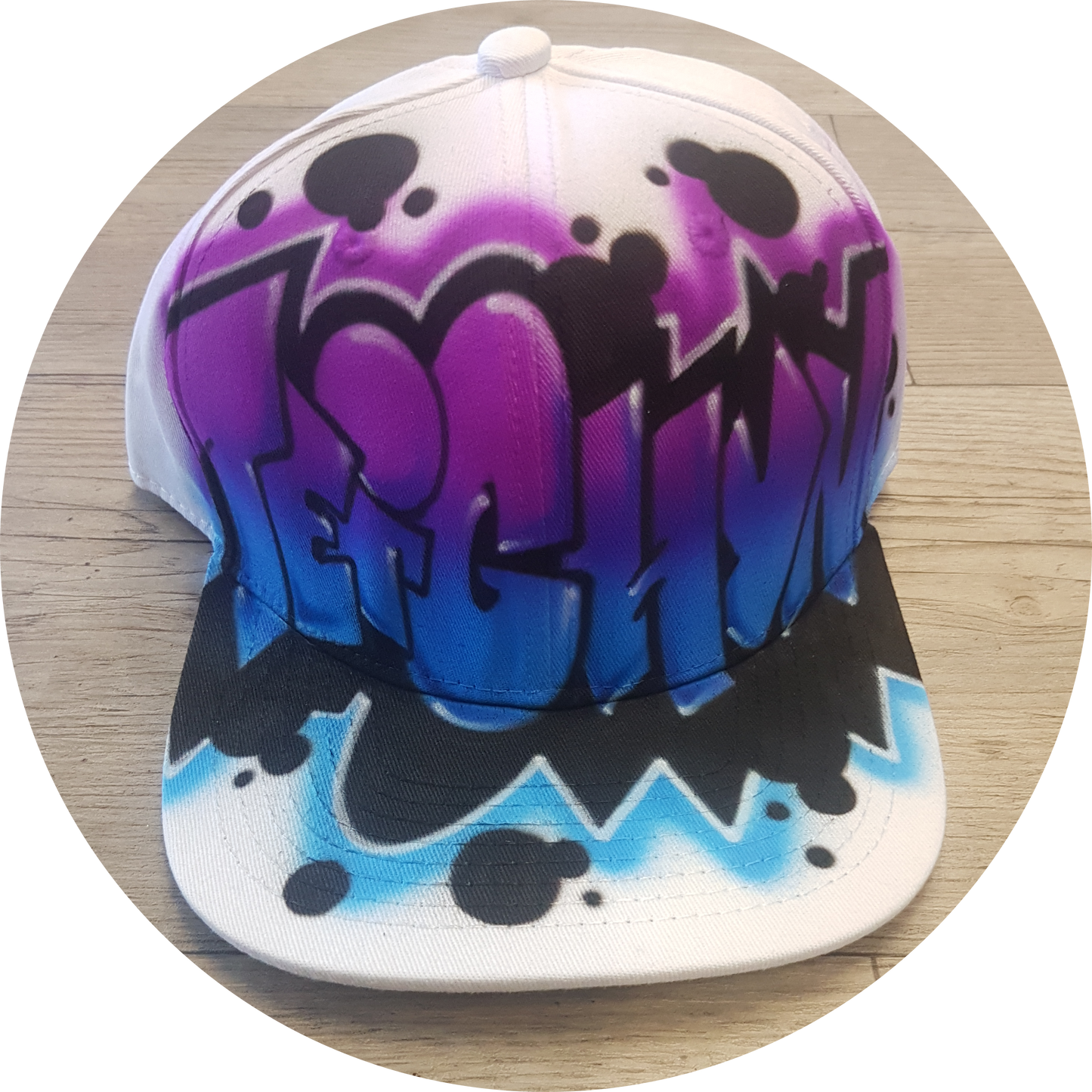 Airbrush Snapback Name Design 022