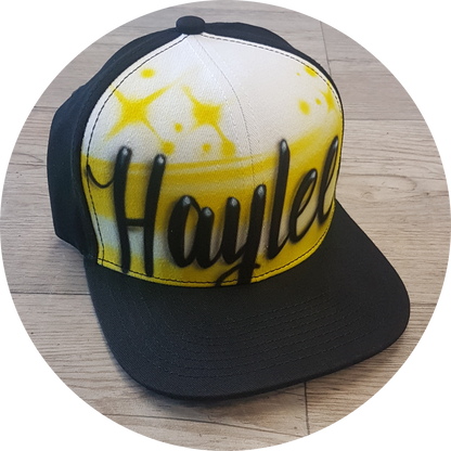 Airbrush Snapback Name Design 006