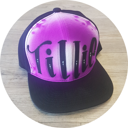 Airbrush Snapback Name Design 008