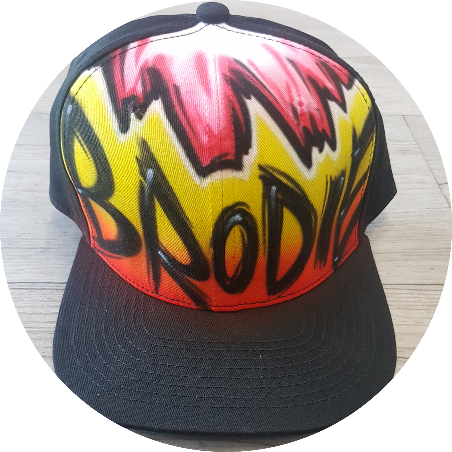 Airbrush Snapback Name Design 010